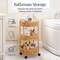 Best Choice Products 3-Tier Round Rolling Nursery Caddy w/Wheels, Utility Cart for Storage Organization